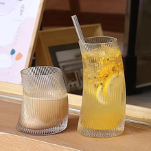 Vertical striped Glassware (view 3) — Kenya · WIMU Kitchen