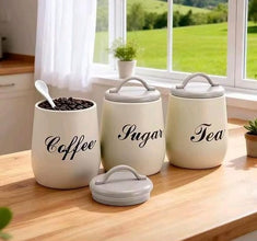 3-Piece Nordic Kitchen Storage Jar Set — WIMU Kitchen Nairobi — Kenya · WIMU Kitchen