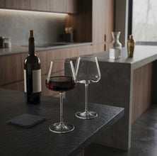 Long Stem Wine Glass Goblets, Pair - Nairobi, Kenya — view 2 — Kenya · WIMU Kitchen