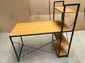 Large Ergonomic Workstation Desk with Shelves - Black Metal Frame Home Office Desk — WIMU Kitchen Nairobi — Kenya · WIMU Kitchen
