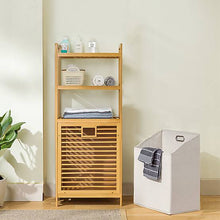 2-in-1 Bamboo Laundry Hamper with Storage Shelf & Removable Fabric Liner — WIMU Kitchen Nairobi — Kenya · WIMU Kitchen