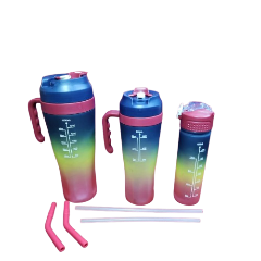 Motivation Water Bottle BEAUTY 3Pcs  Set — Kenya · WIMU Kitchen Nairobi
